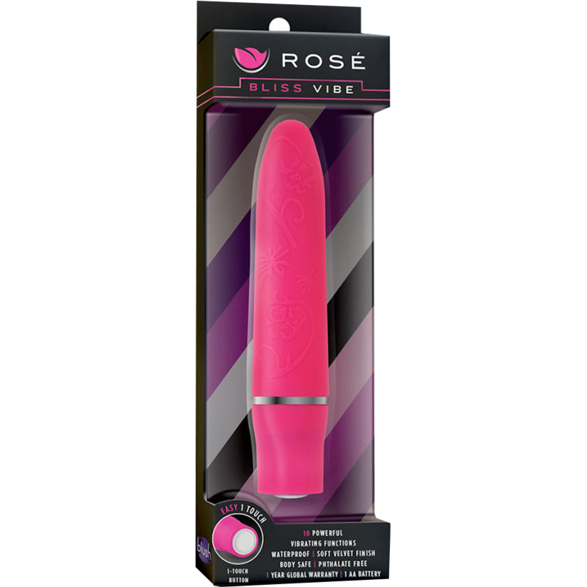 Rose Bliss Vibe-Fuchsia 4" - Pocket Rocket