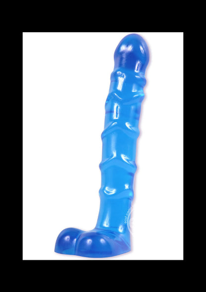 Raging Hard-Ons - Slimline Anal Series - Ass Play Ballsy Dildo with Balls 5.5in - Cobalt Blue