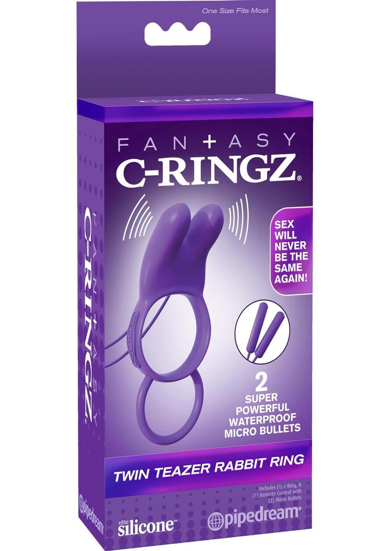 Twin Teazer Rabbie Vibrating Couples Ring