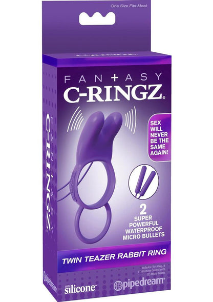 Twin Teazer Rabbie Vibrating Couples Ring