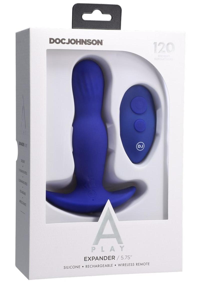 A-Play Expander Rechargeable Silicone Anal Plug with Remote Control