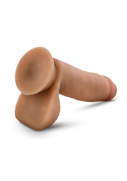 Dr. Skin Glide Gold Collection Self Lubricating Dildo with Balls 7in