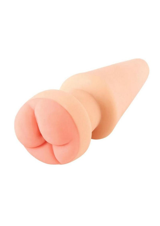 Masturbator Dildo 2-in-1 - Buttplug & Ass - Vanilla