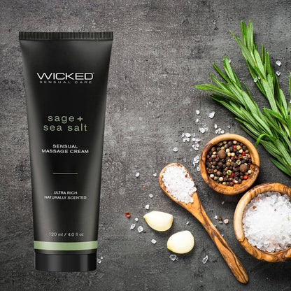 Sensual Massage Cream - Sage & Sea Salt
