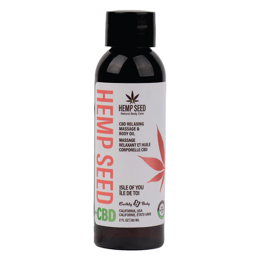 Earthly Body Hemp Seed Relaxing Massage and Body Oil-Isle Of You
