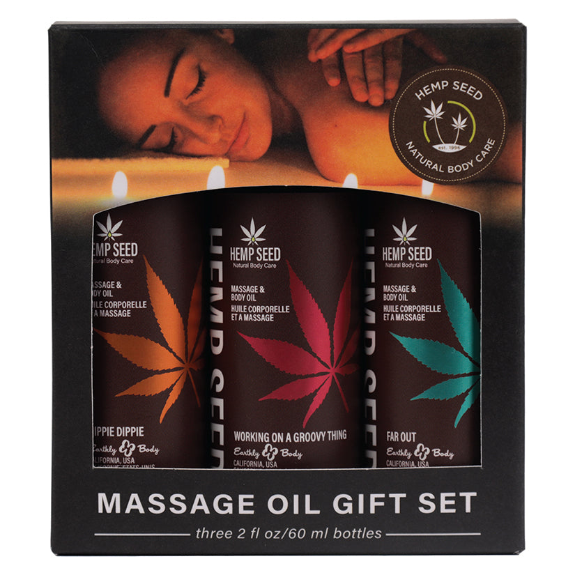 Earthly Body Summer Massage Oil Trio Gift Set