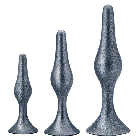 Anal Adventures Matrix Genesis Plug Kit-Silver