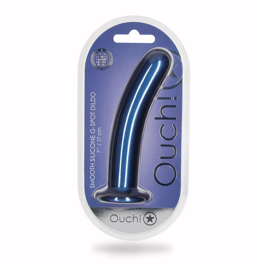 Blue Metallic GSpot Dildo